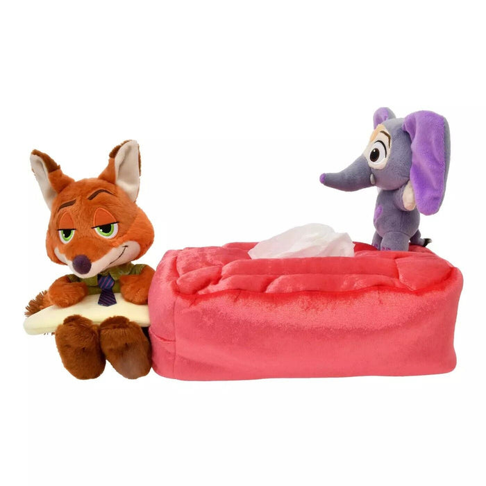 Pre-Order Disney Store JAPAN 2024 Zootopia Ice TIme Tissue Box Cover Plush Nick