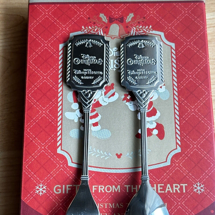 Tokyo Disney Resort 2024 Christmas Souvenir Spoon Folk Set Mickey Minnie