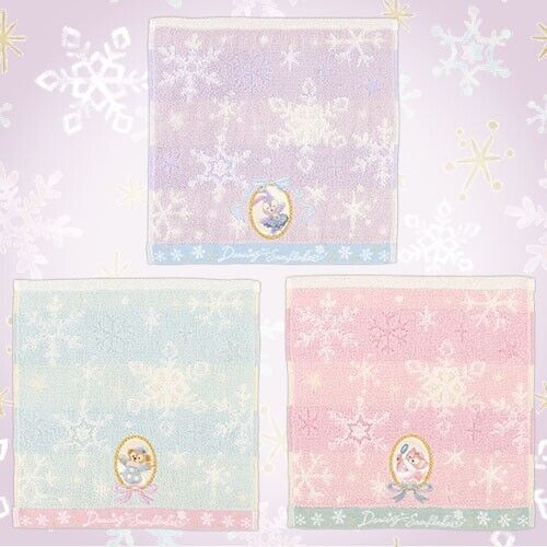 Pre-Order Tokyo Disney SEA 2024 Duffy Dancing Snowflakes Mini Towel Set 3 PCS