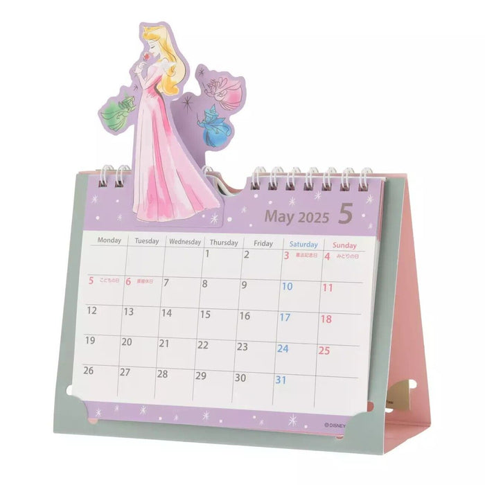 Pre-Order Disney Store JAPAN 2025 Desktop Calendar Princess JDS