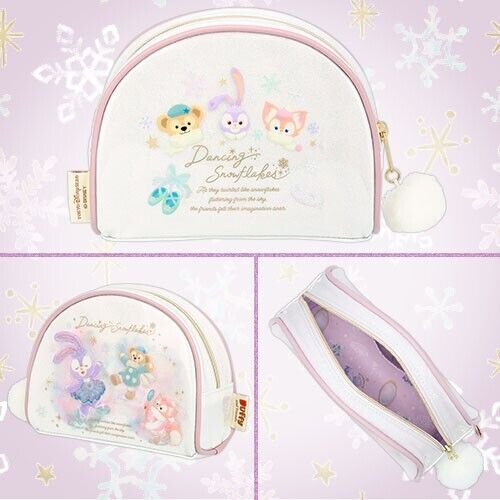 PreOrder Tokyo Disney SEA 2024 Duffy Dancing Snowflakes Pouch StellaLou Linabell