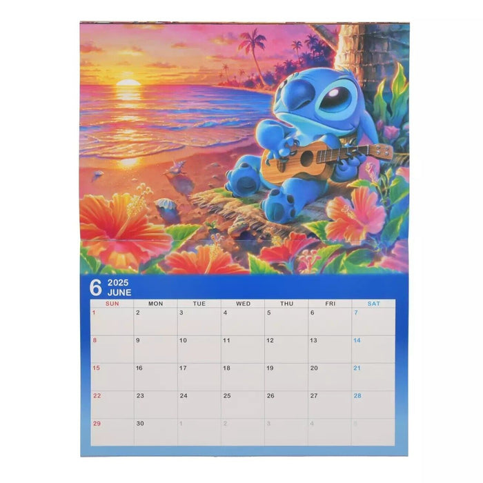 Pre-Order Disney Store JAPAN 2025 Wall Calendar Disney Characters JDS