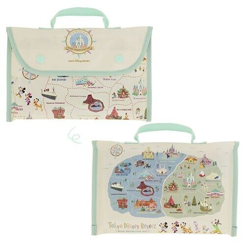 Pre-Order Tokyo Disney Resort 2024 TDL TDS Area Park Map Picnic Sheet with Bag