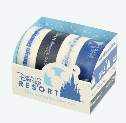 Pre-Order Tokyo Disney Resort 2024 WASHI Tape Set 4 PCS TDR TDL TDS Logo