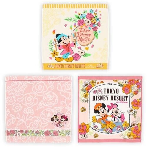 Pre-Order Tokyo Disney Resort 2024 Colorful Flowers All Around Mini Towel Set