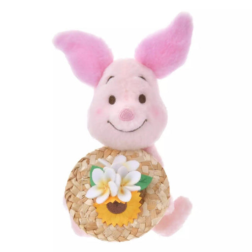 PreOrder Disney Store JAPAN 2024 Pooh Honey Day Plush Key Chain Straw Hat Piglet