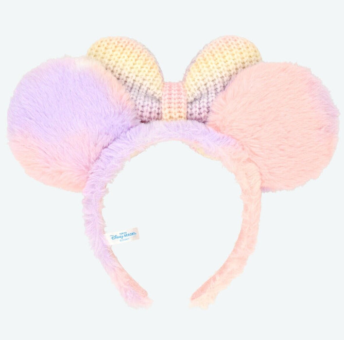 Pre-Order Tokyo Disney Resort 2024 New Headband Ears Minnie Pink Yarn CUTE