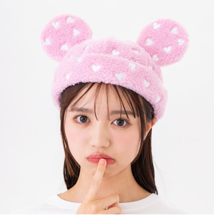 Pre-Order Tokyo Disney Resort TDR Limited Mickey Shape Cap Pink x Heart