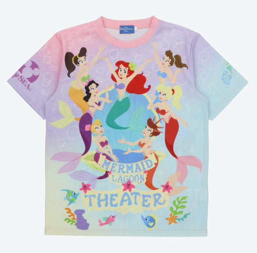 Pre-Order Tokyo Disney Resort T-Shirts Ariel & Sisters TDS Mermaid Lagoon