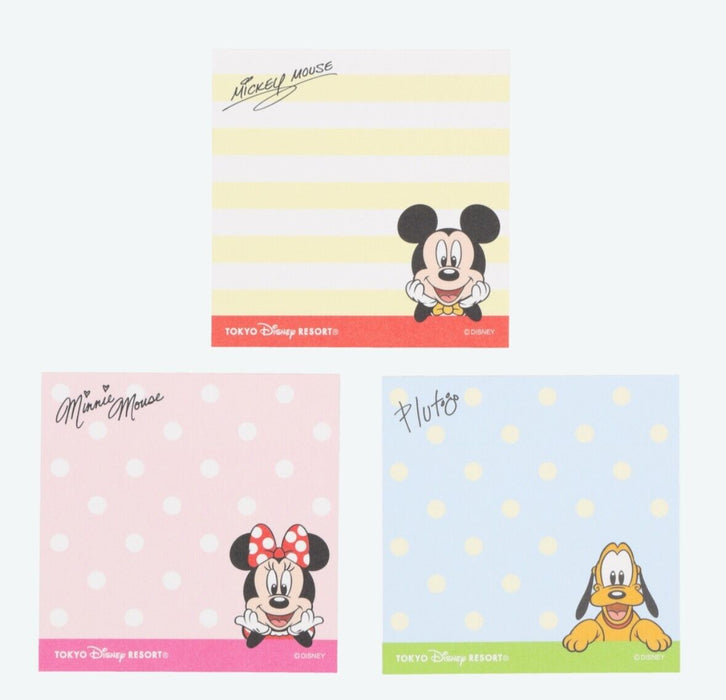 Pre-Order Tokyo Disney Resort Mickey & Friends Sticker Memo 6 PCS Set