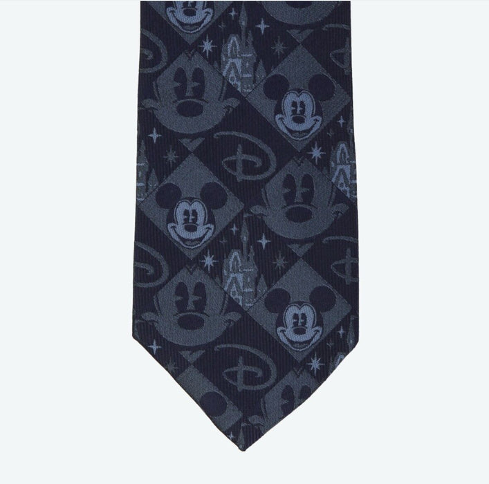 Pre-Order Tokyo Disney Resort 2024 Tie Mickey Cinderella Castle Initial D Navy