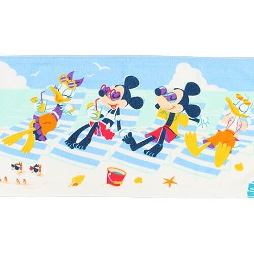 Pre-Order Tokyo Disney Resort 2024 SUISUI Summer Long Face Towel Mickey Friends