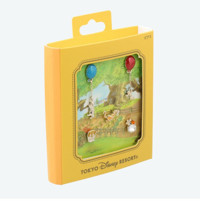 Pre-Order Tokyo Disney Resort TDR Earrings Winnie The Pooh Balloon