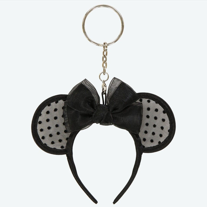 Pre-Order Tokyo Disney Resort 2024 Key Chain Headband Minnie Lace Black