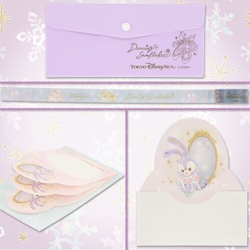 Pre-Order Tokyo Disney SEA 2024 Duffy Dancing Snowflakes Stationery Set