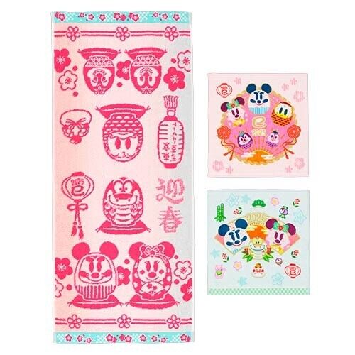 Pre-Order Tokyo Disney Resort 2025 Happy New Year of Snake IMABARI Towel Set