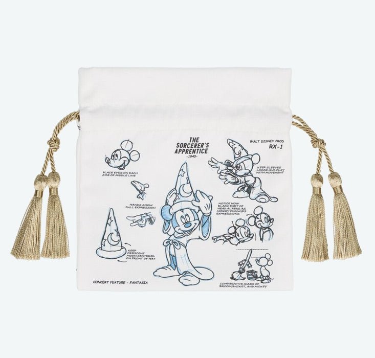 Pre-Order Tokyo Disney Resort 2024 Fantasia Sorcerer Mickey KINCHAKU Bag Set