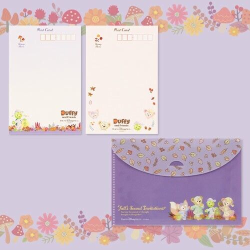 Pre-Order Tokyo Disney SEA 2024 Duffy Fall's Sound Invitations Postcard Set