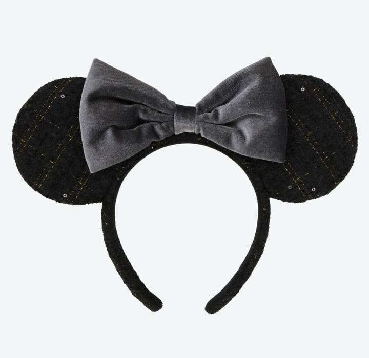 Pre-Order Tokyo Disney Resort 2024 New Headband Ears Minnie Black x Gray Sick