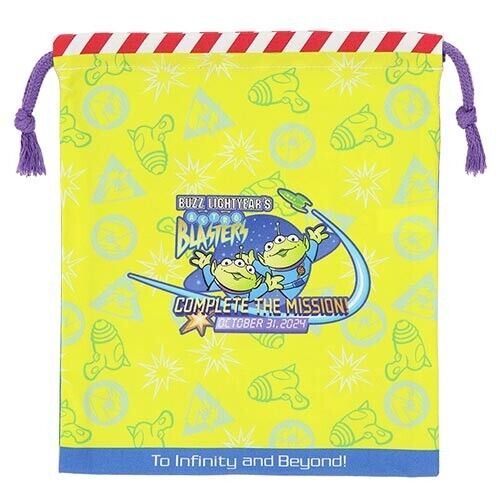 Pre-Order Tokyo Disney Resort 2024 KINCHAKU Bag Buzz Lightyear Astro Blasters