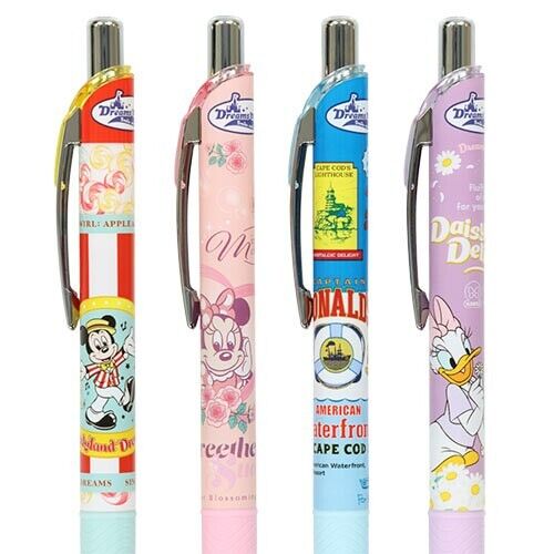 Pre-Order Tokyo Disney Resort 2024 Retro Dreams On The Go Ballpoint Pen Set 4