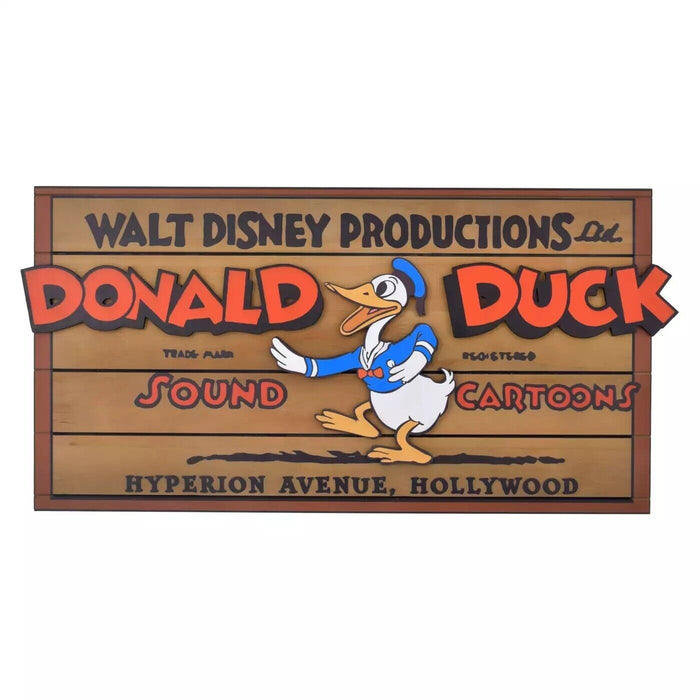 Pre-Order Disney Store JAPAN 2024 Donald Birthday 90th Wooden Sign Board JDS