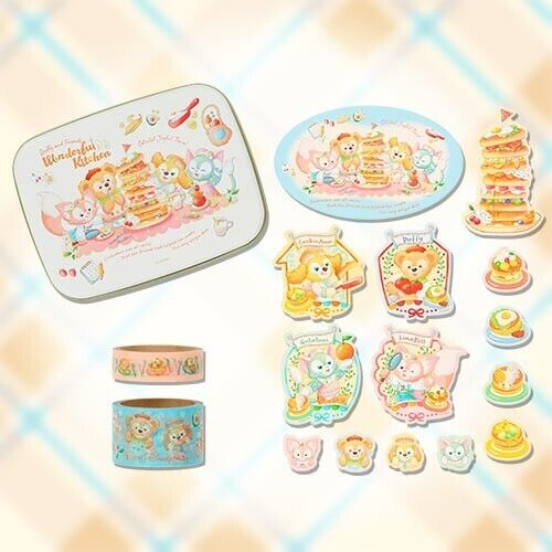 Pre-Order Tokyo Disney SEA 2025 Duffy Wonderful Kitchen WASHI Tape & Sticker Set