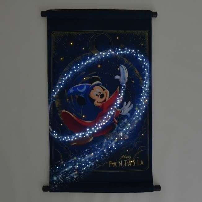 Pre-Order Disney Store JAPAN 2024 Fantasia 2000 25th LED Tapestry Mickey