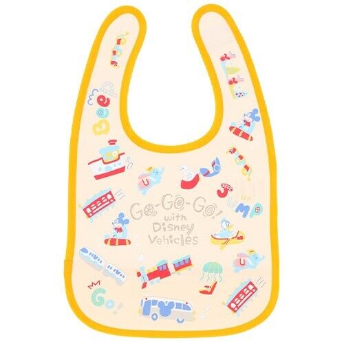 Pre-Order Tokyo Disney Resort 2024 Go with Disney Vehicles Baby Bib