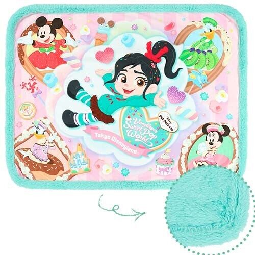 Pre-Order Tokyo Disney Resort 2025 Vanellope Blanket with Bag Mint Sugar Rush