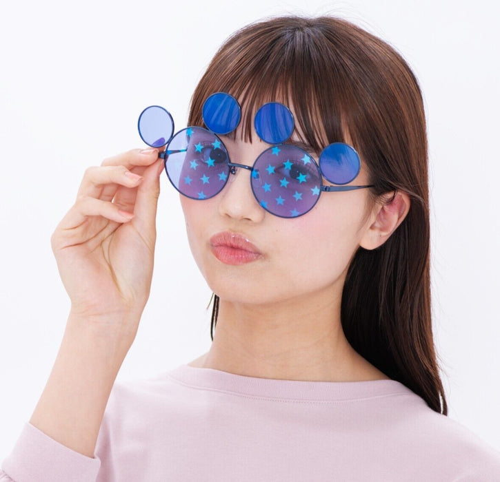 Pre-Order Tokyo Disney Resort 2024 Mickey Shape Sunglasses Blue star