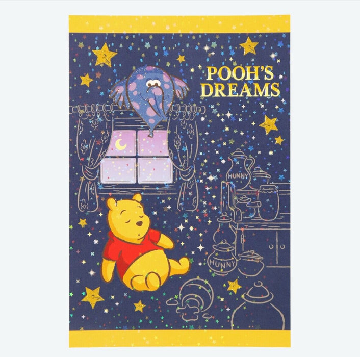 Pre-Order Tokyo Disney Resort 2024 Pooh Dreams Postcard & Sticker Set FREE