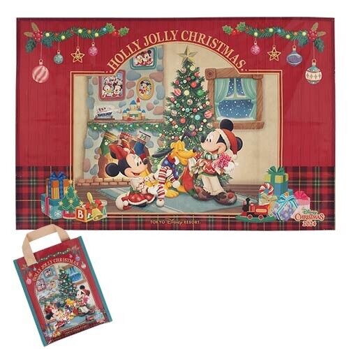 Pre-Order Tokyo Disney Resort 2024 Christmas Blanket with Bag Mickey Minnie