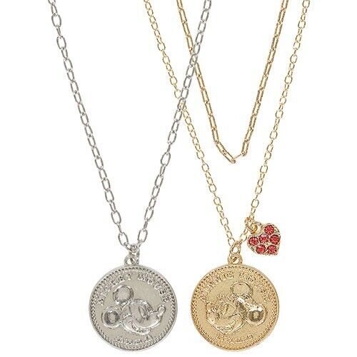 Pre-Order Tokyo Disney Resort 2024 Necklace set Coin Mickey & Minnie