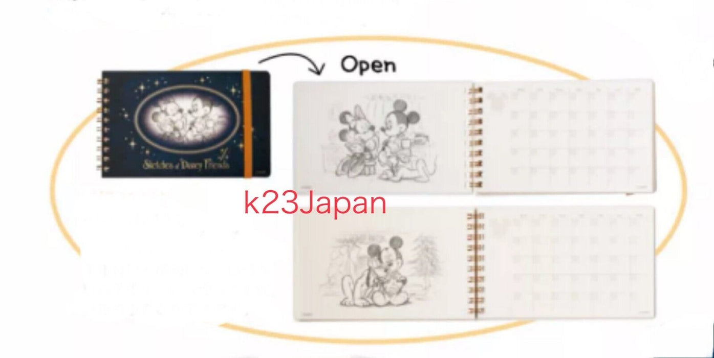 Pre-Order Tokyo Disney Resort 2025 Schedule Book Sketch Of Disney Mickey