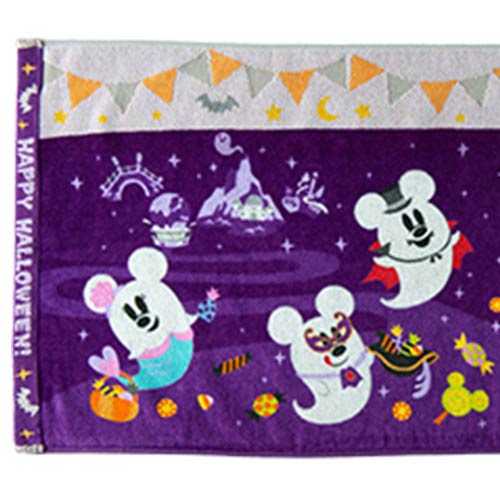Pre-Order Tokyo Disney Resort 2023 TDR 40th Halloween Ghost Mickey Minnie Face Towel