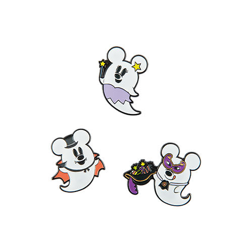 Pre-Order Tokyo Disney Resort Pin 2023 TDR 40th Halloween Ghost Mickey Minnie 3 PCS