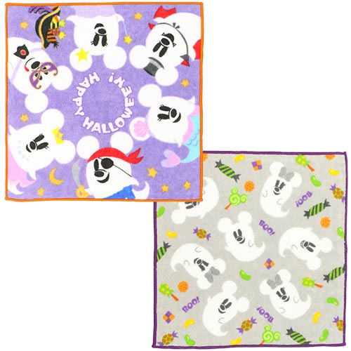 Pre-Order Tokyo Disney Resort 2023 TDR 40th Halloween Ghost Mickey Mini Towel set 3 PCS