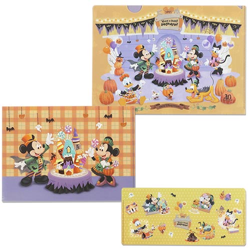 Pre-Order Tokyo Disney Resort 2023 TDR 40th Halloween Clear Folder & Ticker case