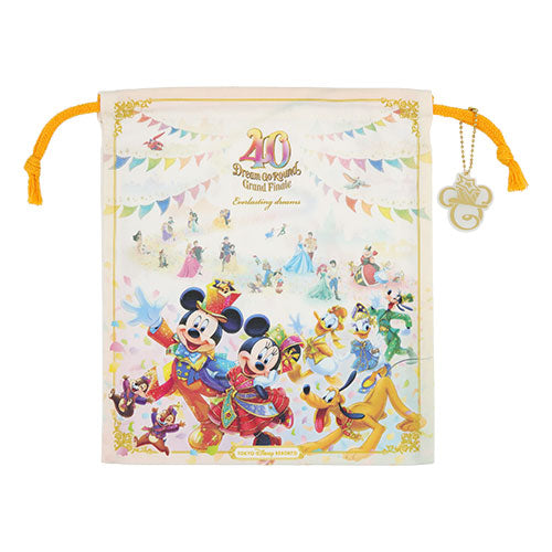 Pre-Order Tokyo Disney Resort 2024 TDR 40th Grand Finale KINCHAKU Purse Bag