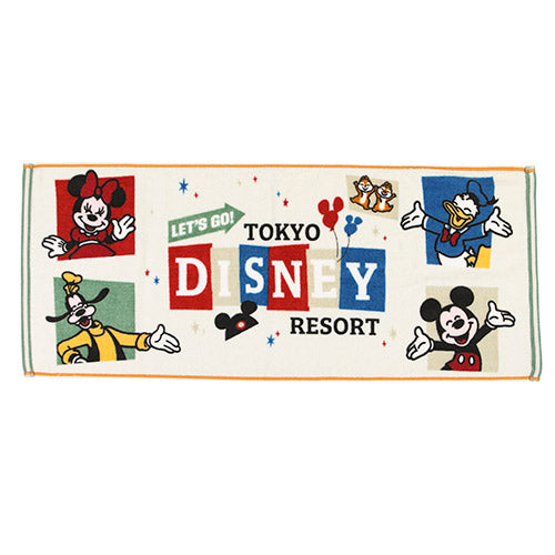 Pre-Order Tokyo Disney Resort 2024 Let's Go Tokyo Disney Resort Face Towel