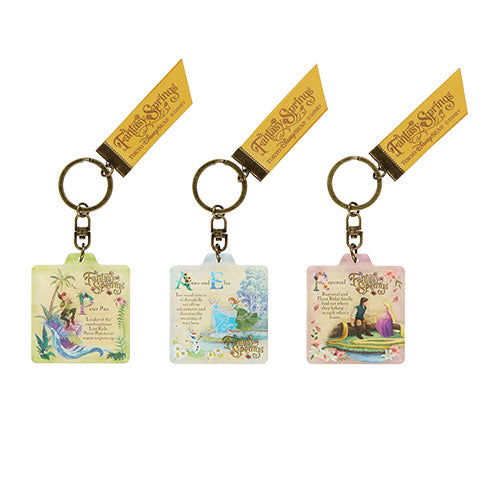 Pre-Order Tokyo Disney Resort 2024 TDS Fantasy Springs Art Key Chain Set 3 PCS