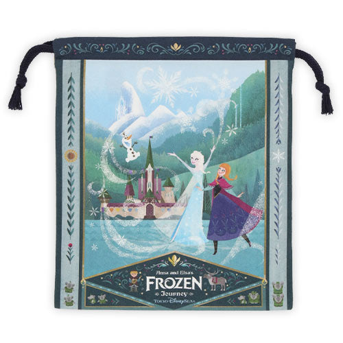 Pre-Order Tokyo Disney Resort 2024 TDS Fantasy Springs Frozen KINCHAKU Bag Anna Elsa