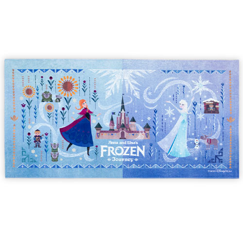 Pre-Order Tokyo Disney Resort 2024 TDS Fantasy Springs Frozen Wide Towel Anna Elsa