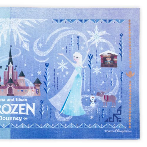 Pre-Order Tokyo Disney Resort 2024 TDS Fantasy Springs Frozen Wide Towel Anna Elsa