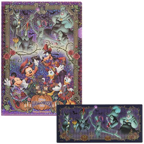 Pre-Order Tokyo Disney Resort Halloween 2024 TDL Parade Villains Clear Folder Set