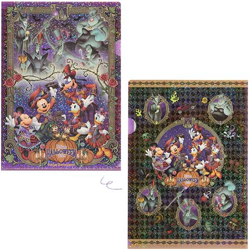 Pre-Order Tokyo Disney Resort Halloween 2024 TDL Parade Villains Clear Folder Set