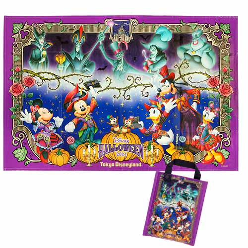 Pre-Order Tokyo Disney Resort Halloween 2024 TDL Parade Villains Picnic Sheet with Bag