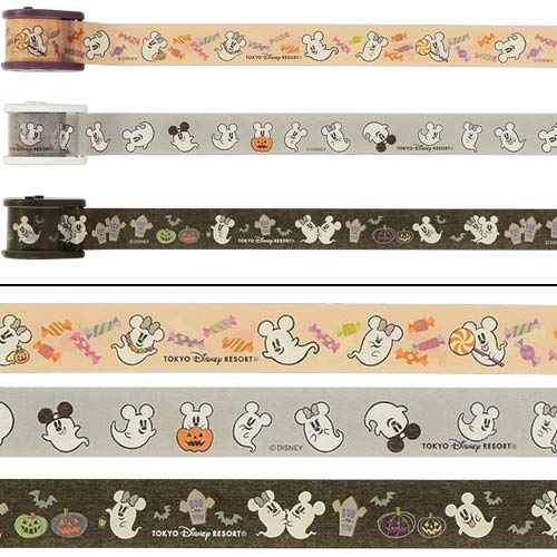 Pre-Order Tokyo Disney Resort Halloween 2024 Ghost Mickey WASHI Tape Set