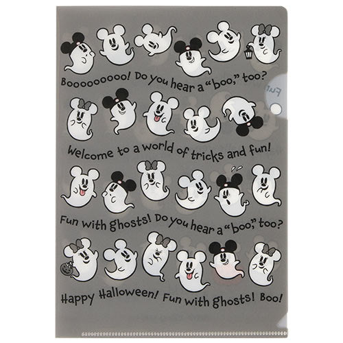 Pre-Order Tokyo Disney Resort Halloween 2024 Ghost Mickey Clear Folder